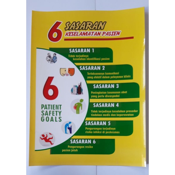 Stiker 6 Sasaran Keselamatan Pasien