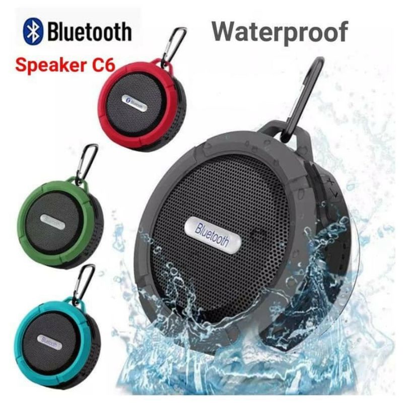 Speaker Bluetooth C6 Anti Air Waterproof Wireless Speaker Aktif