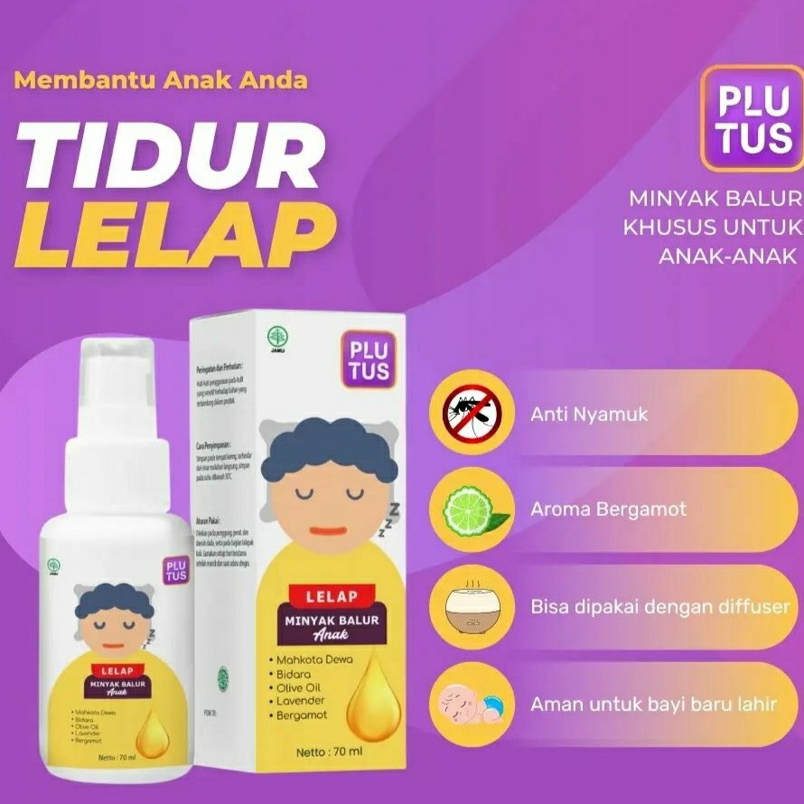 Plutus Minyak Balur Anak Bapil Batuk Pilek dan Lelap Untuk Susah Tidur