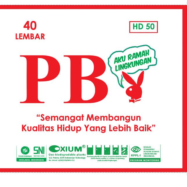 

KANTONG PLASTIK KRESEK JUMBO RAMAH LINGKUNGAN UKURAN 50 PB KELINCI - Putih