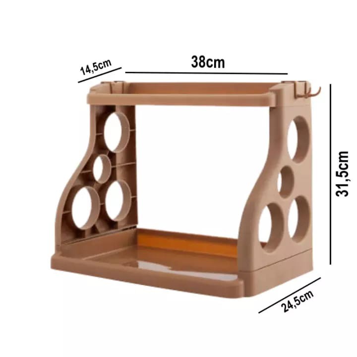 Rak Tempat Sabun Toilet Kamar Mandi 2 Tingkat / Rak Alat Dapur