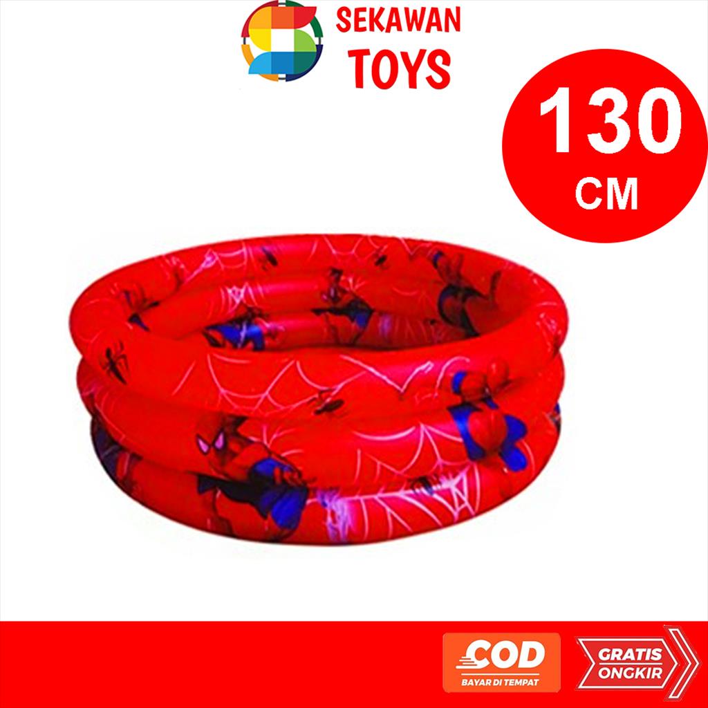 Kolam Renang Anak Bentuk Bulat Karakter Alas Datar Ukuran 130CM