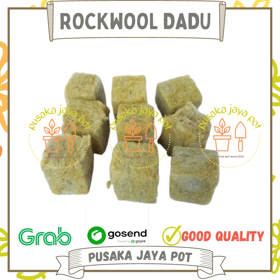 Jual Rockwool Media Tanam Hidroponik Siap Pakai Ori Rockwool Hidroponik