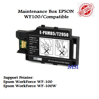 Compatible Maintenance Box Epson T2950 PXMB5 Reset Waste Tank Printer WorkForce WF-100 WF100 WF-100W