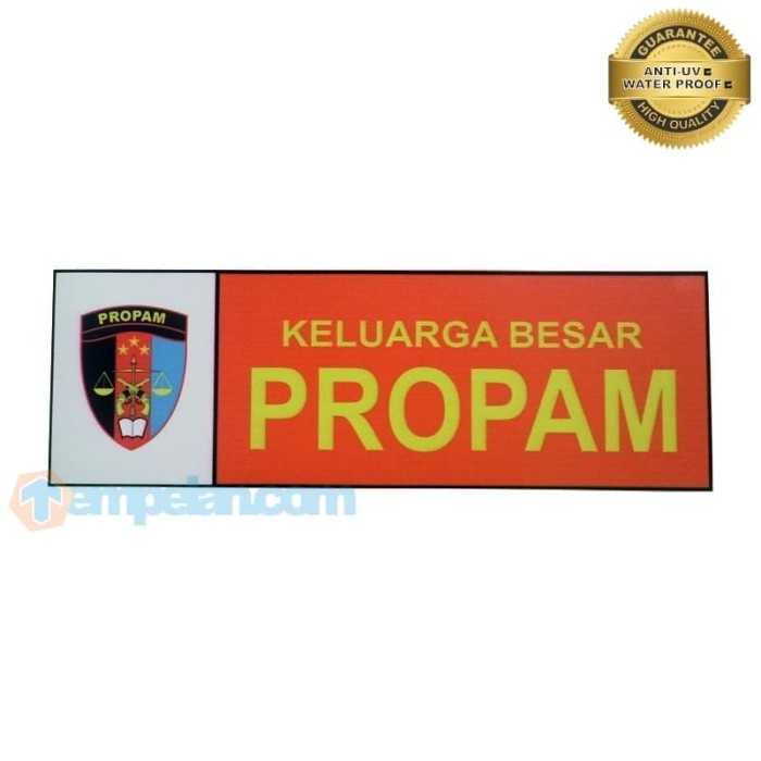STIKER KELUARGA BESAR PROPAM