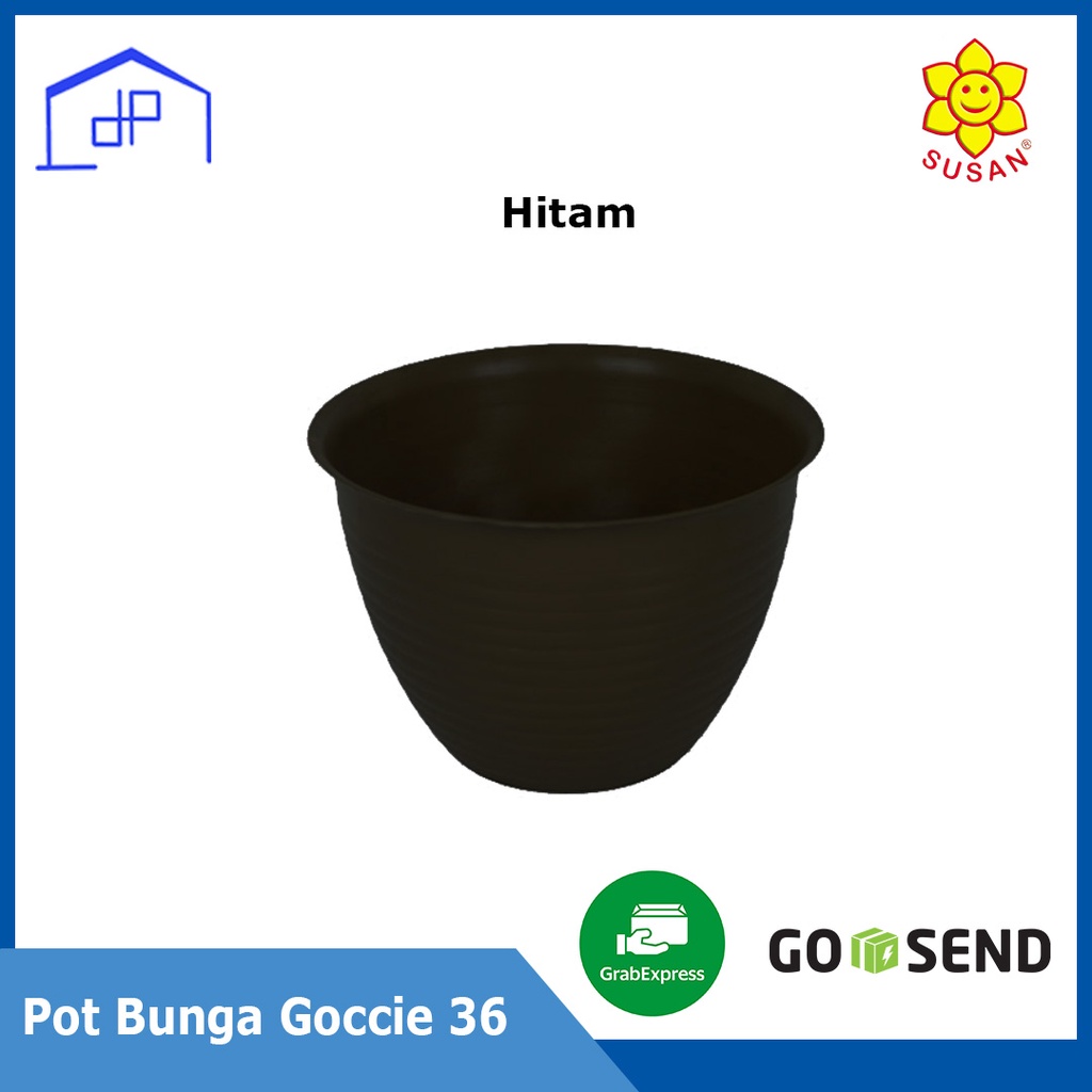 Pot Bunga Goccie 36 - Pot Bunga Plastik - Pot Bunga 33cm - Pot Hias - Pot Plastik