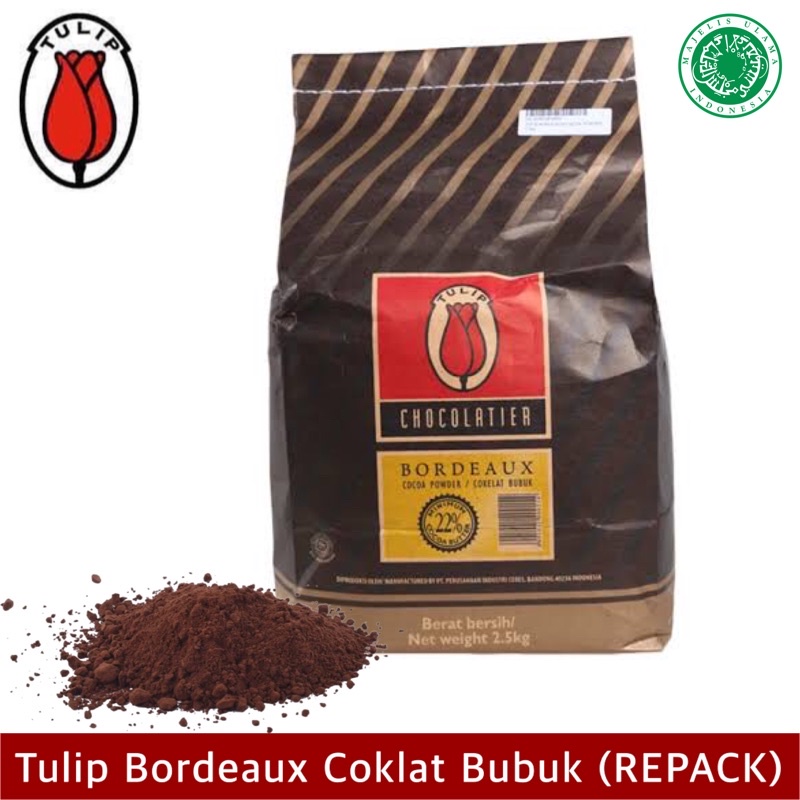 TULIP BORDEAUX 500GR (REPACK) Coklat Bubuk Original