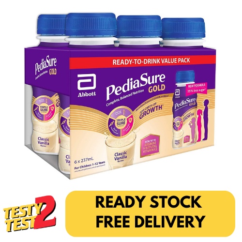 

PediaSure Gold Ready to Drink Classic Vanilla Flavour 6 x 237ml