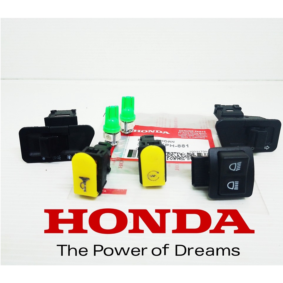 Saklar set KPH Motor honda supra x 125 Honda beat honda Vario honda supra fit. Gratis  Sein / Lampu Senja LED 9 Mata Colok