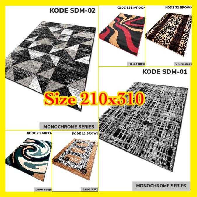 Karpet Lantai Permadani Stardust ukuran 210x310