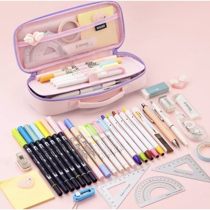 

Tepak Premium Large Capacity Pencil Bag Kotak Pensil Alat Tulis Pencil Case
