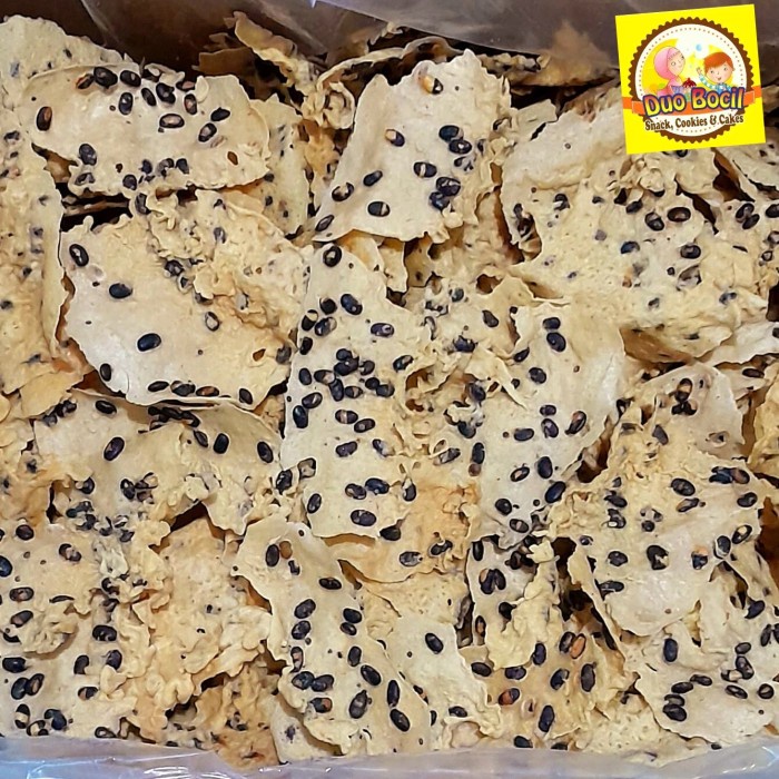 MURAH Keripik Peyek Rempeyek Kacang KEDELAI HITAM Toples