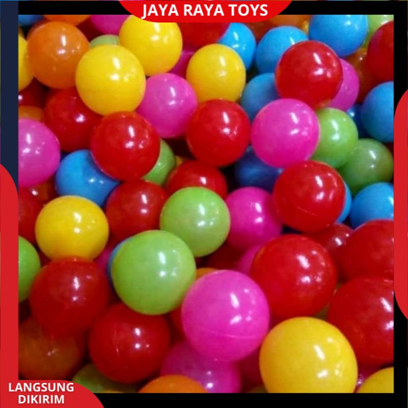 mainan anak mandi bola bolaan plastik warna warni isi 25pcs SNI best seller termurah Bahan Berkualitas