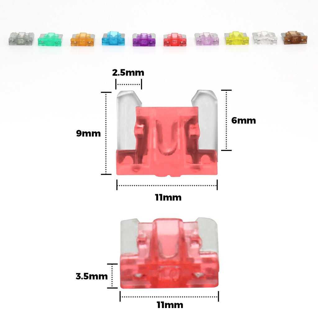 120pcs/box Tempat Sikring Mobil / Motor Fuse Tancap/ Sekring Tancap Motor Fuse