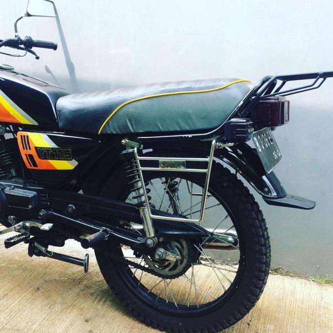 Premium Rak belakang motor yamaha yt115 warna hitam behel begel back rack rx