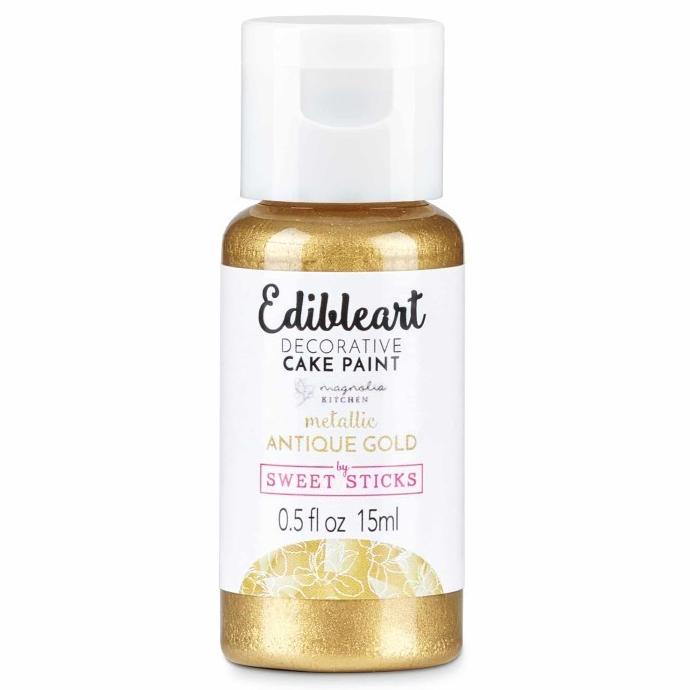 

Antique Gold Edible Art Paint Sweet Sticks Cake Kue Pewarna 15 ml