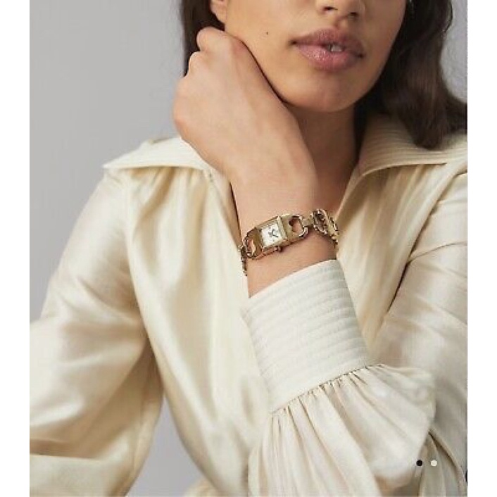 Jam TORY BURCH TBW5409 GEMINI GOLD PLATED WHITE PEARL watch