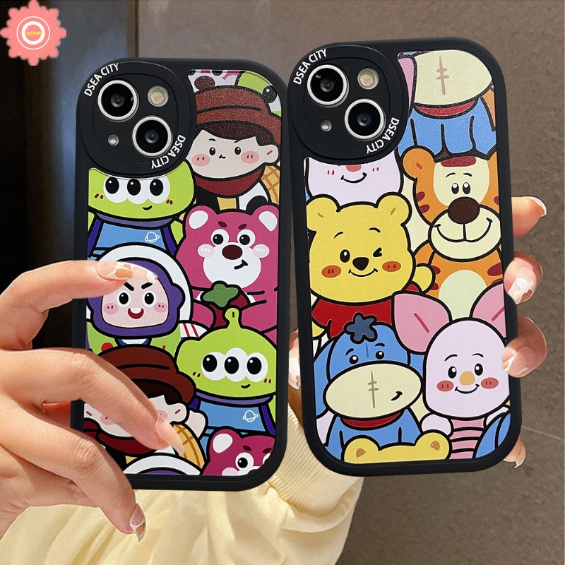 Toy Story Case Realme C53 C55 10 Pro Plus C25s C15 C21Y 5i 7i 5 6i 5s 5 6s 6 C21 8 C12 C31 C35 C11 C30 GT C17 C25Y C2 C3 C20 C17 9i 8i 8Pro Lucu Winnie the Sarung Pooh Losto Soft Cover