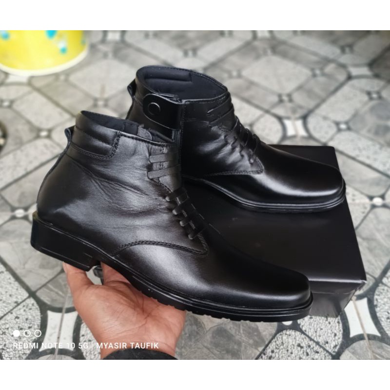 Sepatu PDH pansus Pantopel pria kulit termurah