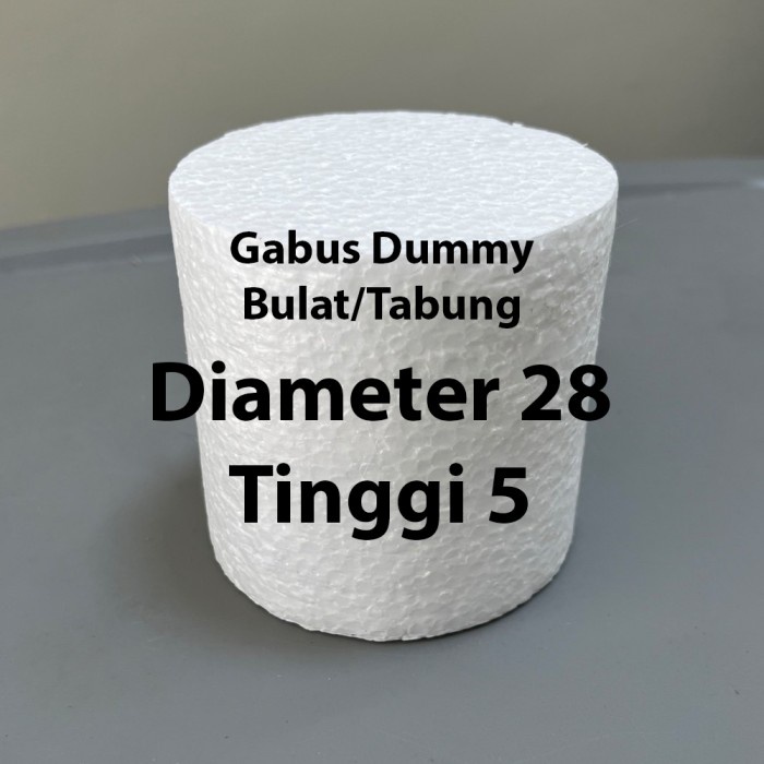 

Gabus Dummy Cake Styrofoam Bulat Tabung Diameter 28 cm Tinggi 5 cm