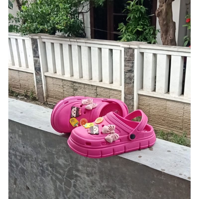 Sandal Anak Perempuan Terbaru Viral Sepatu Sendal Anak Perempuan Tali Belakang Import Sandal Wanita Boba Korean Style