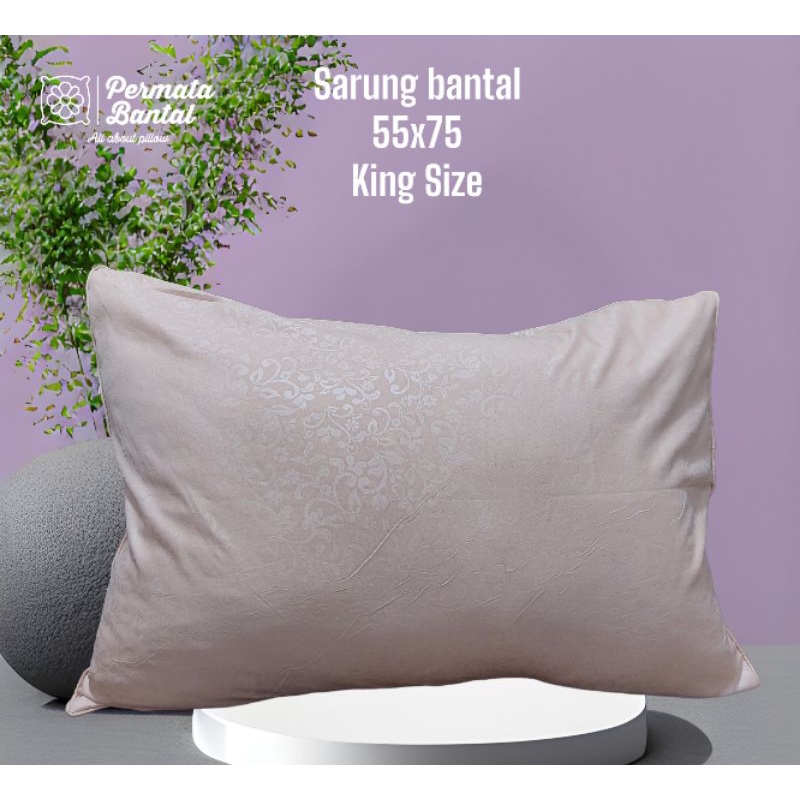 Sarung bantal emboss ukuran 55x75 King Size