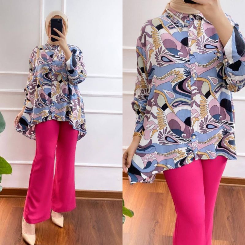 ONE SET GISEL / SETELAN SYAKILA / ONE SET SYAKILA PREMIUM / ONE SET RAYON VISCOSE / SETELAN CUTBRAY 