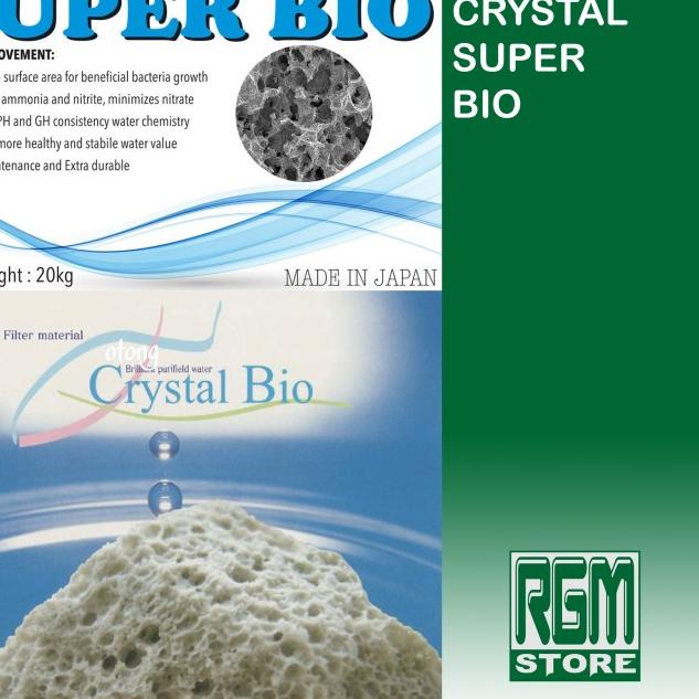 CRYSTAL SUPER BIO media filter cristal kristal aquarium kolam ikan - SUPER BIO