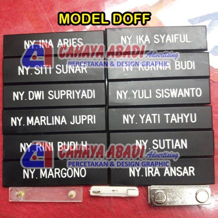 

Id Tag Nama Dada Atau Name Tag Atau Papan Nama Nyonya