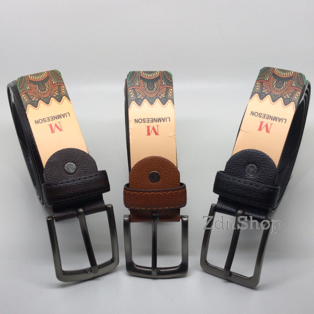 Ikat pinggang/gesper/sabuk pria Semi Leather Kepala Tusuk Jarum
