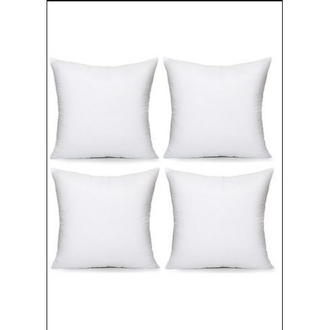 TERMURAH 1kg MUAT 4PCS - BANTAL SOFA POLOS PUTIH UK BERSIH 40X40 PILLOW 109-ISI 350gr 100% SILICON