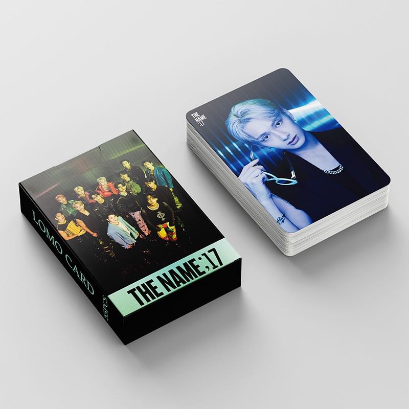 55pcs / Kotak Kartu LOMO Foto SEVENTEEN 17 Untuk Koleksi