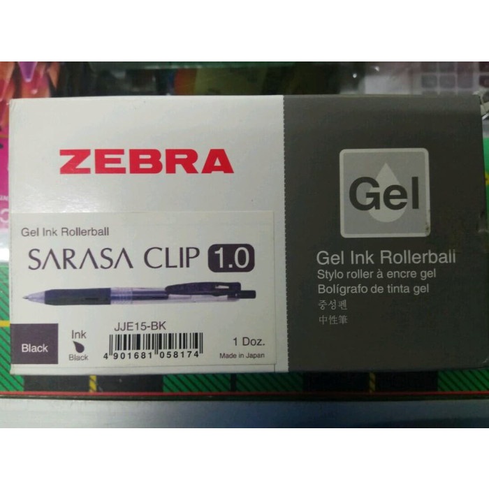 

Pulpen Zebra Sarasa (Uk: 0.5/0.7/1.0)(Hitam/Biru)(Per Lusin) [Populer]