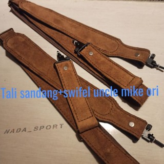 Tali sandang kulit set swifel uncle mike