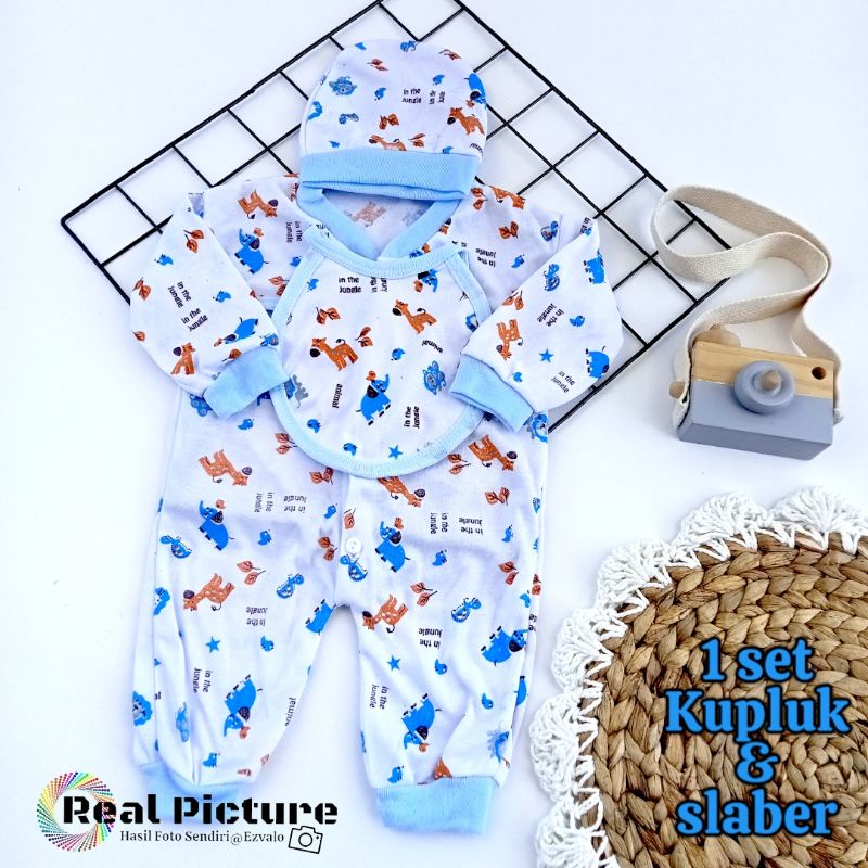 Jumper bayi buka kaki Baju tidur 0-3 bln