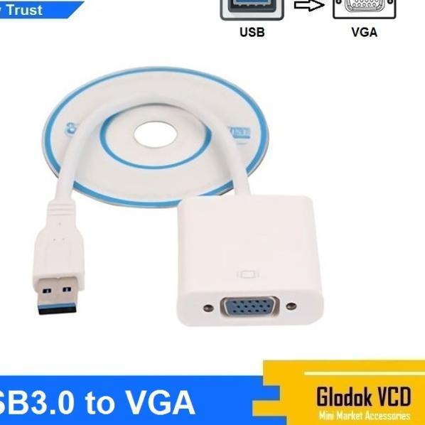 NYK Converter USB 3.0 to VGA - Putih