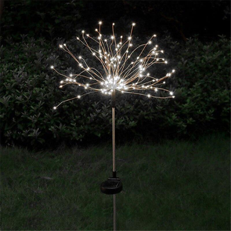 180LEDS LAMPU TENAGA SURYA Lampu taman Solar Firework Light Lawn Lamps Garden Solar Light Tahun Baru 2023 Dekorasi Natal untuk Rumah