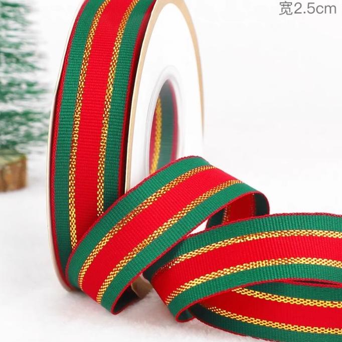 

Pita Natal Hampers lebar 2,5cm / Pita Christmas /Pita Satin