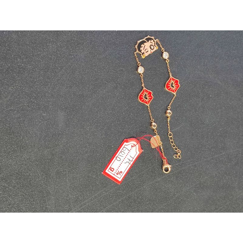 Gelang rantai emas 75 bibir