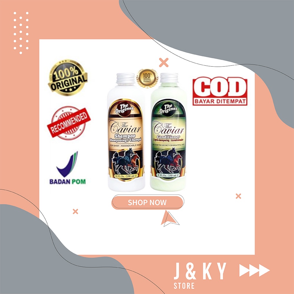 The Caviar Shampoo & Conditioner / Sampo Kuda Penumbuh + Penyubur RambutThe Caviar Shampo Original B