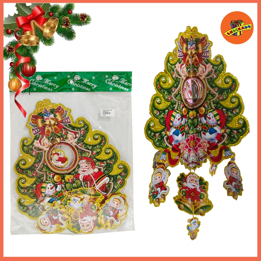 GARLAND Natal Karakter - Hiasan Gantungan Natal