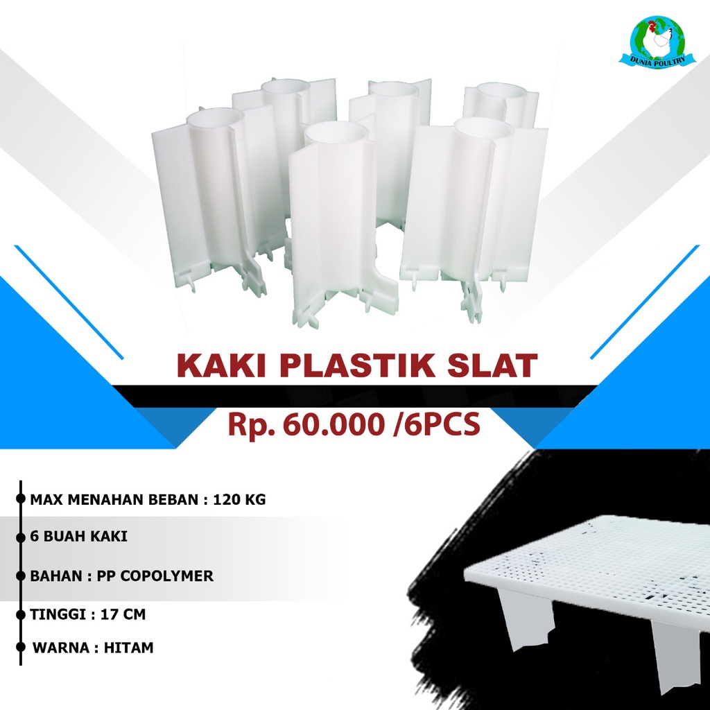 Jual Kaki Plastik Slat Untuk Alas Kandang Ayam Broiler Set Warna