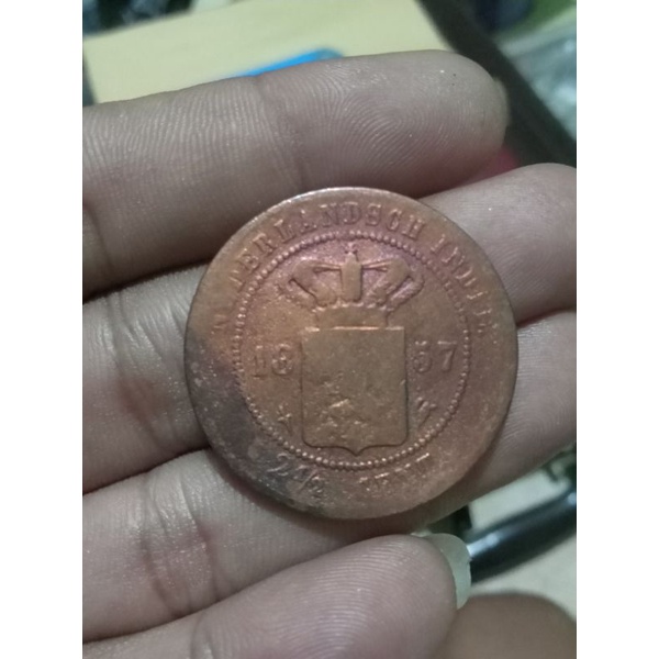 2 1/2 cent netherlandsch indie 1857