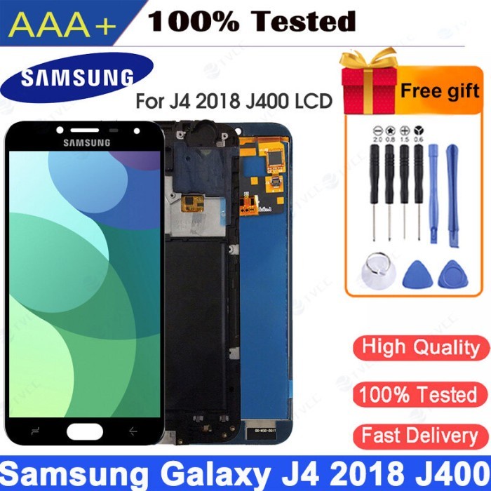 LCD ASLI UNTUK SAMSUNG GALAXY J4 2018 AMOLED J400 J400F