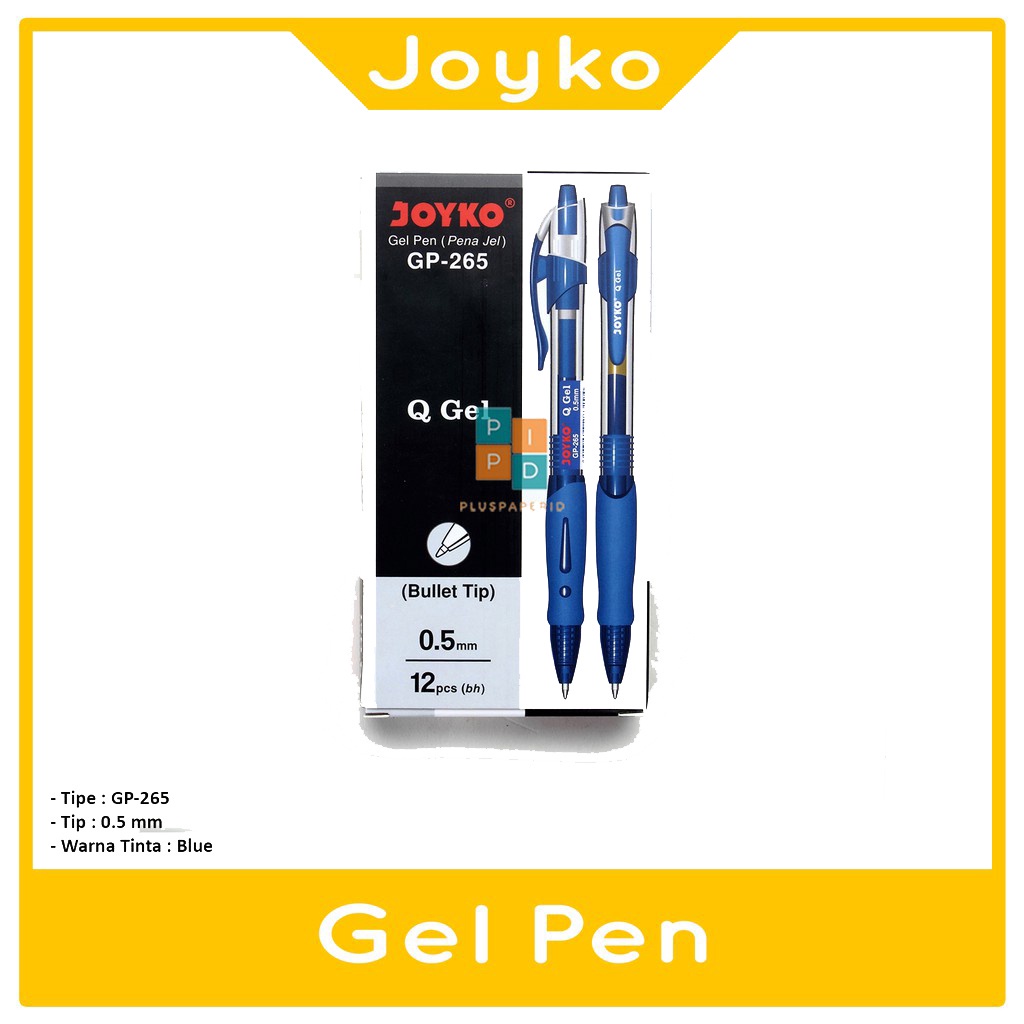 

JOYKO - Pulpen Gel GP-265 Q-Gel 0.5mm Biru - Pcs
