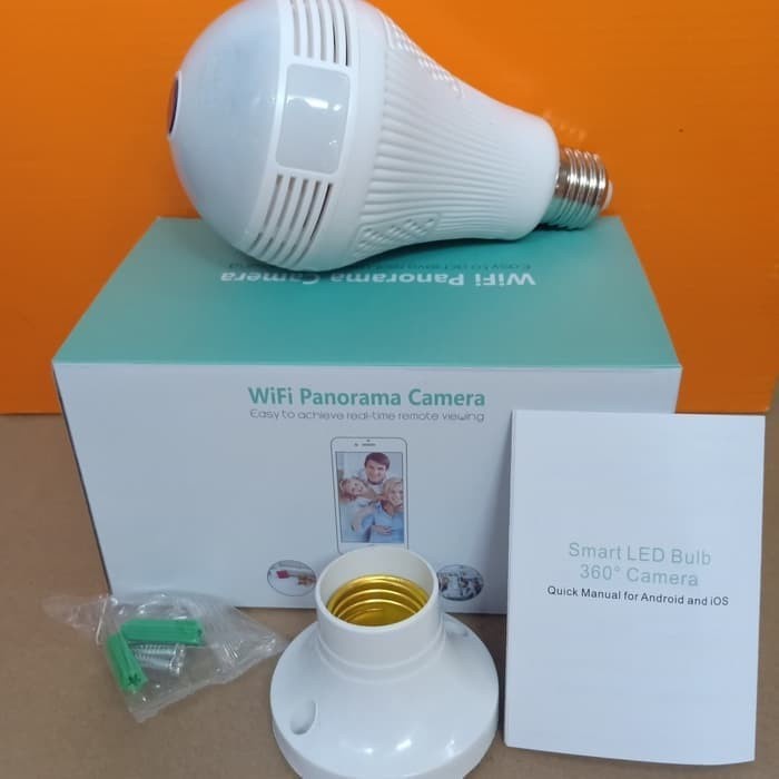IP Camera CCTV Bulb WiFi Panoramic - Kamera CCTV Bulb Lampu Bohlam - Kenji Shop