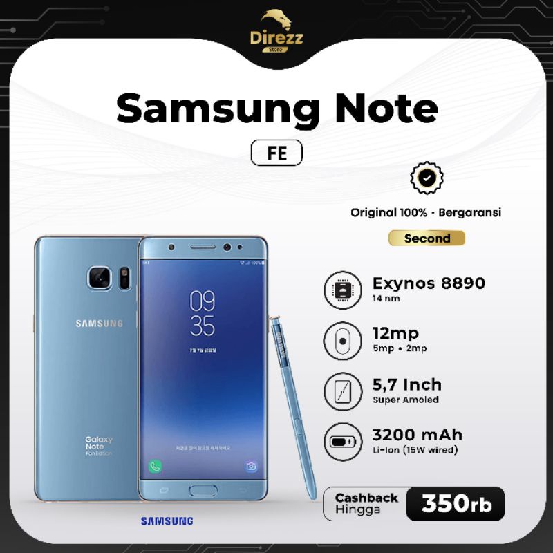 Samsung Note Fe Second