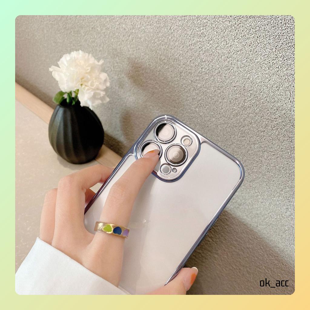 Case FJ06 Casing Pelindung Lensa Kecil Kamera for Iphone 7 8 7+ 8+ X Xs Xr Max 11 12 13 14 14+ Plus 14Plus Pro Max