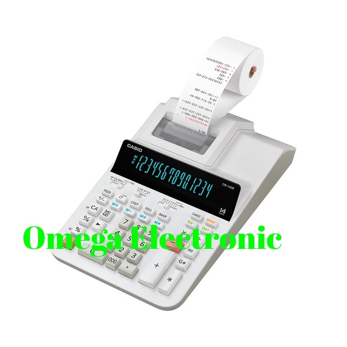 Calculate Casio Calculator Dr-140R - Printing Struk Kasir Kalkulator Dr 140R