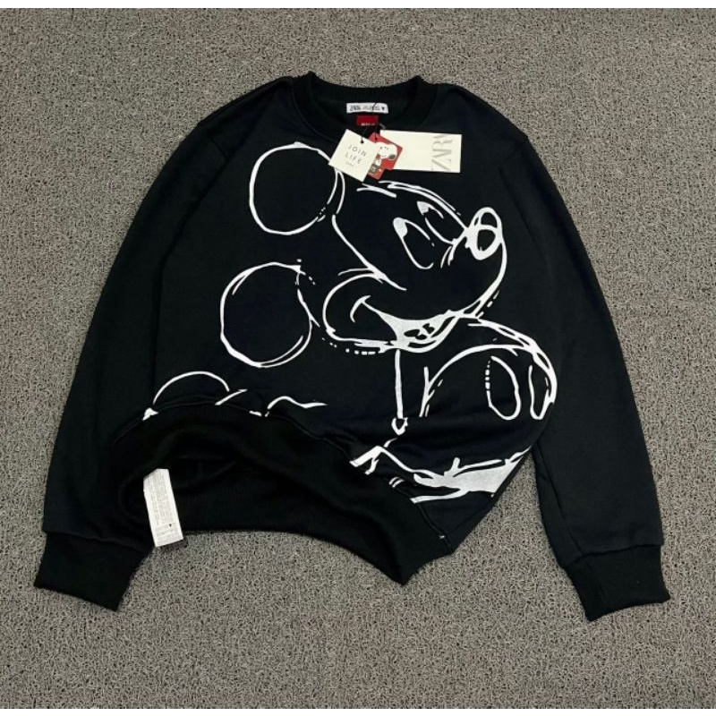 SWEATER CREWNECK Z4R4 X UNIQLO X MICKEY MOUSE DISNEY FULLTAG&amp; LEBEL PREMIUM